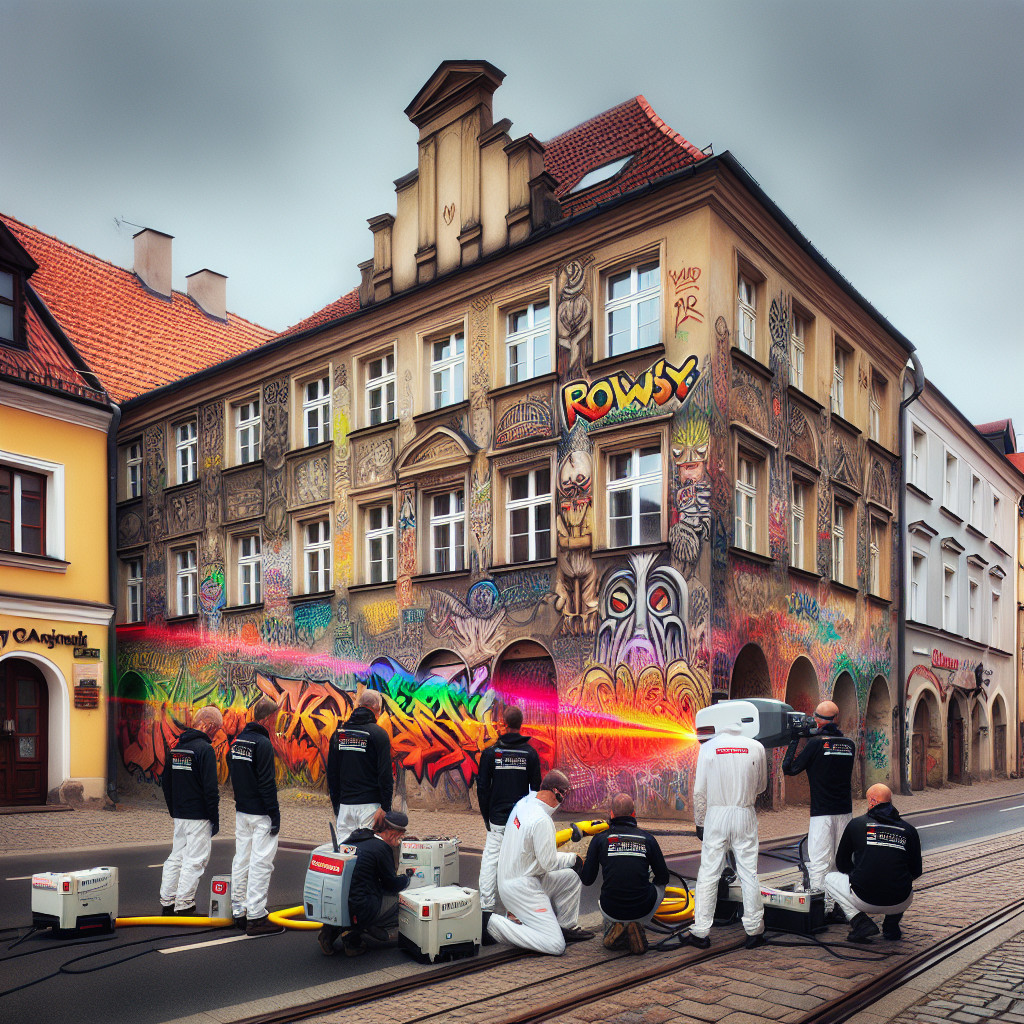 Laserowe usuwanie graffiti Płock