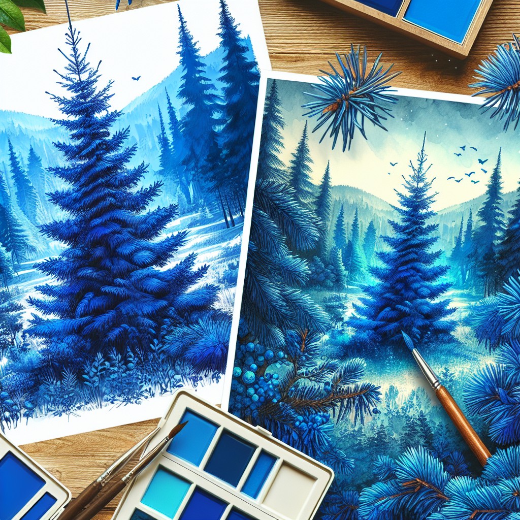 Blau Fichte