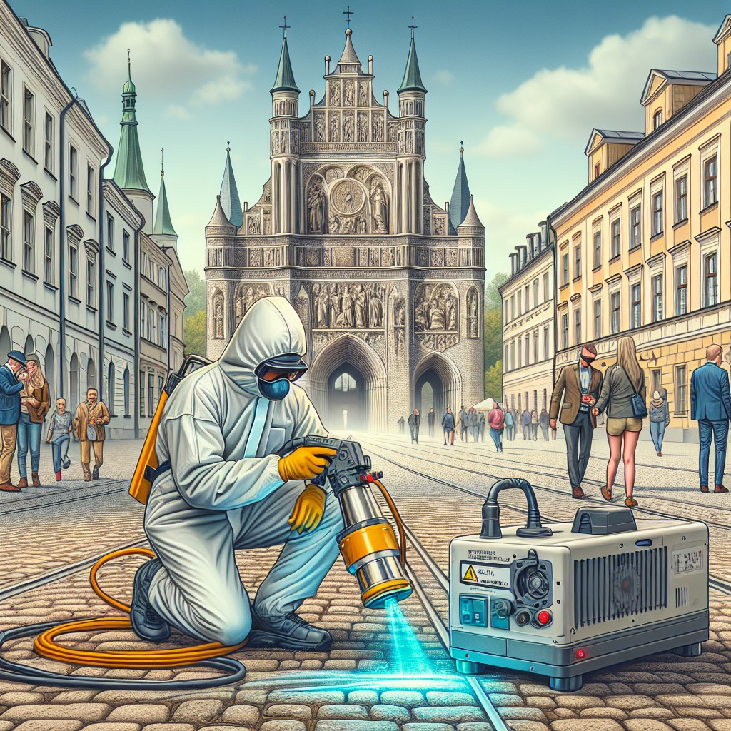 Laserowe czyszczenie kamienia Płock